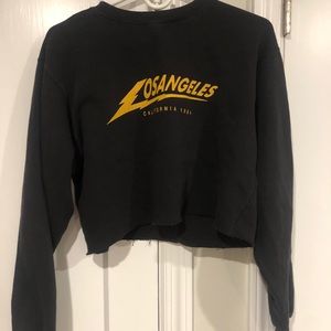 Brandy Melville Cropped Los Angeles Hoodie